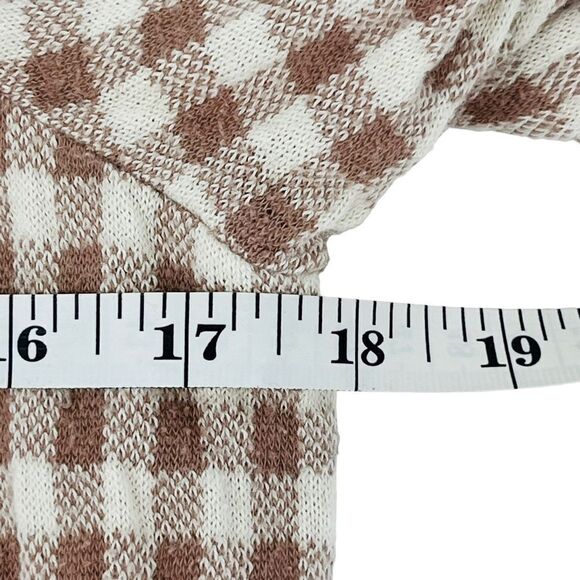 Anthropologie Knitted & Knotted Check Cardigan Knit Jacket Women’s Size XS - Picture 8 of 10
